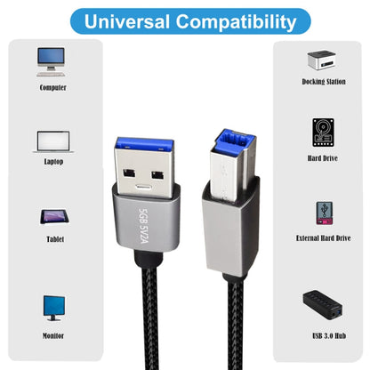 JUNSUNMAY USB 3.0 Male to USB 3.0 Male Cord Cable Compatible with Docking Station, Length:0.3m - USB Cable by JUNSUNMAY | Online Shopping UK | buy2fix