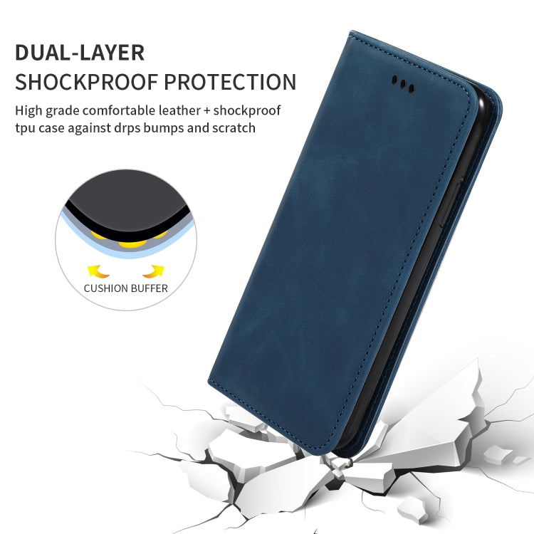 Retro Skin Feel Business Magnetic Horizontal Flip Leather Case for Huawei Honor 20 Pro(Navy Blue) - Mobile Accessories by buy2fix | Online Shopping UK | buy2fix