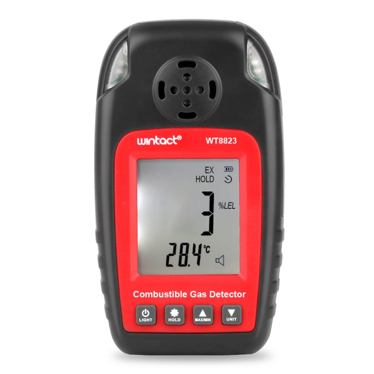 Wintact WT8823 Combustible Gas Alarm Detector Gas Leakage Flammable Natural Digital LCD Display Gas Leak Detector Monitor Gas Analyzer - Gas Monitor by Wintact | Online Shopping UK | buy2fix