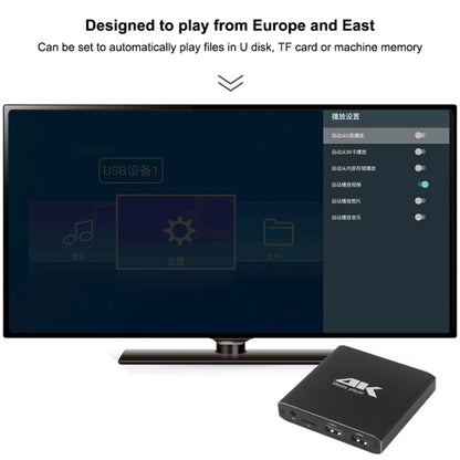 4K HD Player Single AD(UK) - Consumer Electronics by buy2fix | Online Shopping UK | buy2fix