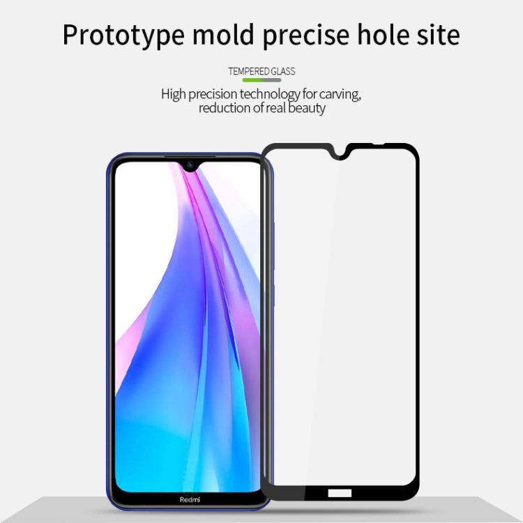 For Xiaomi RedMi Note 8T PINWUYO 9H 2.5D Full Screen Tempered Glass Film(Black) -  by PINWUYO | Online Shopping UK | buy2fix