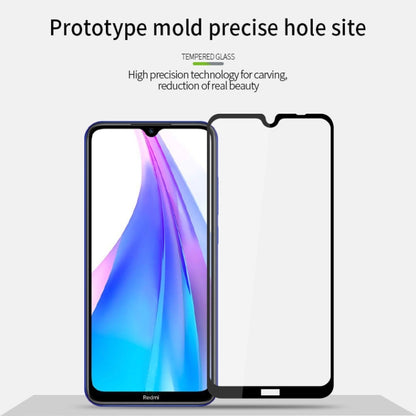 For Xiaomi RedMi Note 8T PINWUYO 9H 2.5D Full Screen Tempered Glass Film(Black) -  by PINWUYO | Online Shopping UK | buy2fix