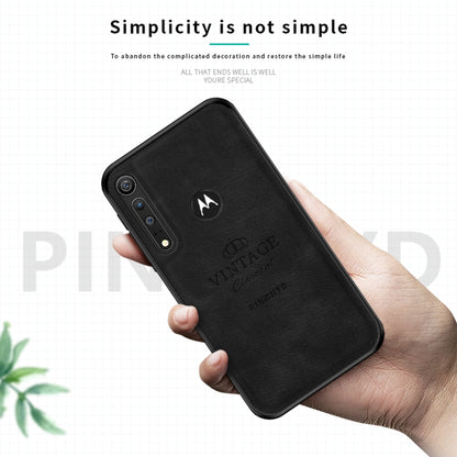 For MOTO G8 Play / One macro PINWUYO Zun Series PC + TPU + Skin Waterproof And Anti-fall All-inclusive Protective Shell(Black) - Motorola Cases by PINWUYO | Online Shopping UK | buy2fix