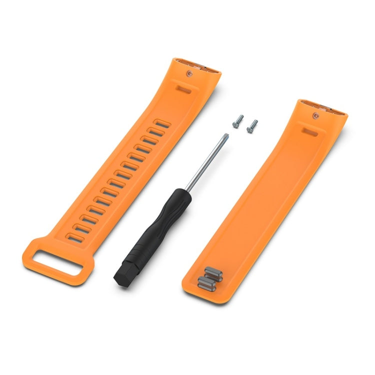 For Huawei Band 2 Pro / Band 2 / ERS-B19 / ERS-B29 Sports Bracelet Silicone Watch Band(Orange) - Smart Wear by buy2fix | Online Shopping UK | buy2fix