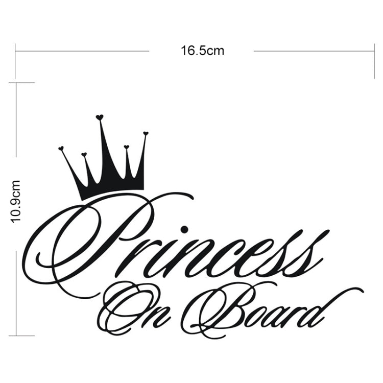 Princess Baby Pattern Car Decal Reflective Laser Vinyl Car Sticker, Size: 16.5x10.9cm(Black) - Decorative Sticker by buy2fix | Online Shopping UK | buy2fix