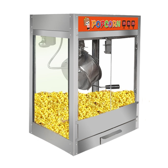 Commercial Hand-cranked Electric Popcorn Machine Popcorn Pot - Home & Garden by buy2fix | Online Shopping UK | buy2fix