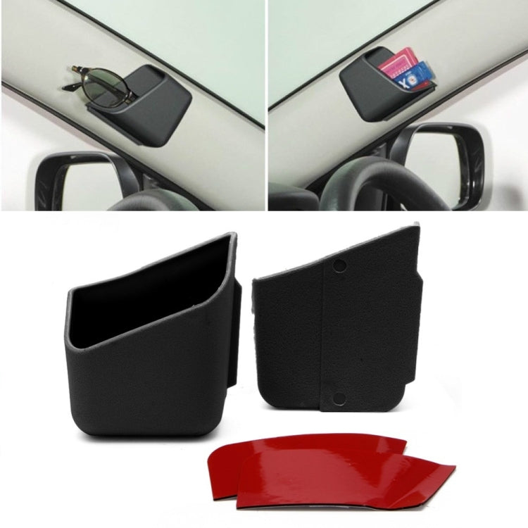 2 PCS Universal Car Accessories Glasses Organizer Storage Box Holder Black - In Car by buy2fix | Online Shopping UK | buy2fix