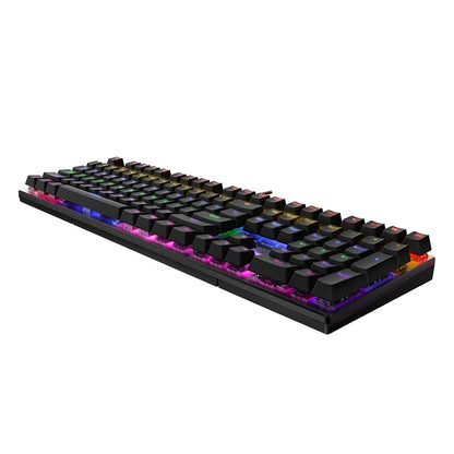 Rapoo V700S 104 Keys Mixed Color Backlight USB Wired Game Computer Without Punching Mechanical Keyboard(Red Shaft) - Wired Keyboard by Rapoo | Online Shopping UK | buy2fix