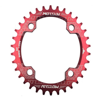 MOTSUV Narrow Wide Chainring MTB  Bicycle 104BCD Tooth Plate Parts(Red) - Outdoor & Sports by MOTSUV | Online Shopping UK | buy2fix