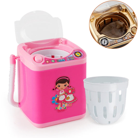 Mini Multifunction Kids Washing Machine Toy Beauty Sponge Brushes Washer(Pink) - Pretend Play Toys by buy2fix | Online Shopping UK | buy2fix