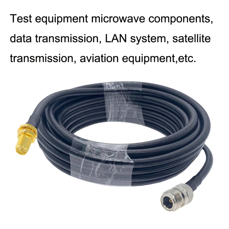 RP-SMA Female to N Female RG58 Coaxial Adapter Cable, Cable Length:3m - Connectors by buy2fix | Online Shopping UK | buy2fix