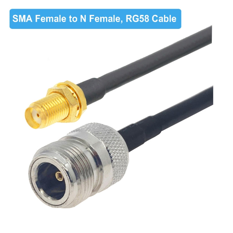 SMA Female to N Female RG58 Coaxial Adapter Cable, Cable Length:0.5m - Connectors by buy2fix | Online Shopping UK | buy2fix