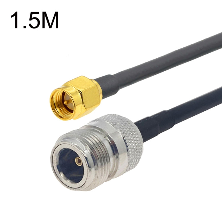 SMA Male to N Female RG58 Coaxial Adapter Cable, Cable Length:1.5m - Connectors by buy2fix | Online Shopping UK | buy2fix