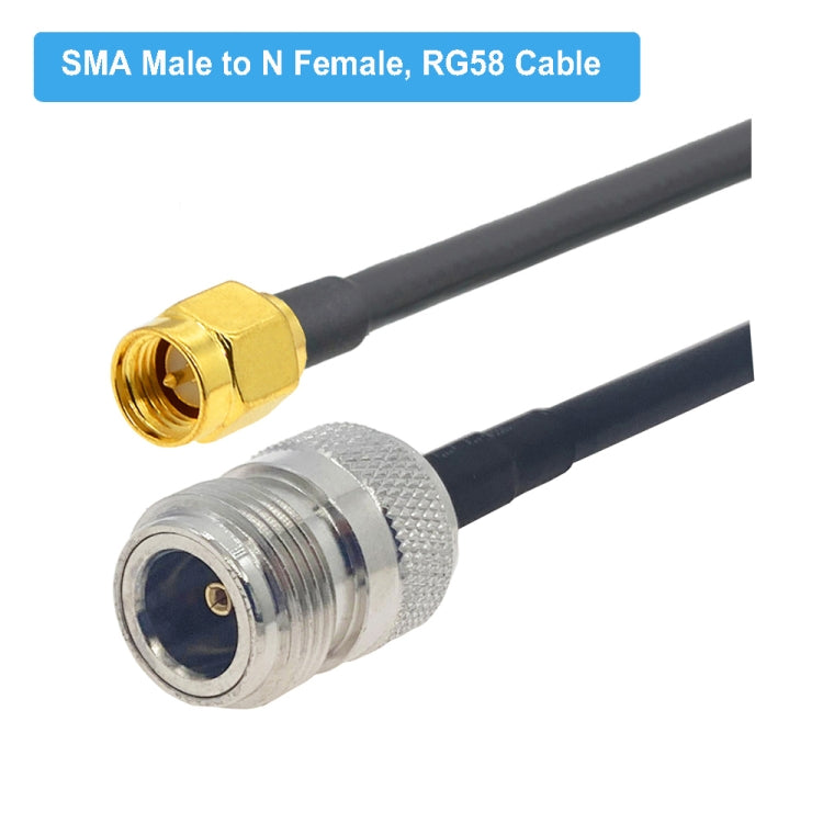 SMA Male to N Female RG58 Coaxial Adapter Cable, Cable Length:1.5m - Connectors by buy2fix | Online Shopping UK | buy2fix