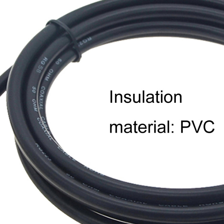 BNC Female To BNC Female RG58 Coaxial Adapter Cable, Cable Length:3m - Connectors by buy2fix | Online Shopping UK | buy2fix