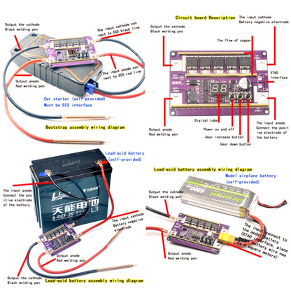 Model Airplane Battery Version 12V Digital Display DIY Battery Spot Welding Machine Pen Control, Style:10 Square Pen With Case - Home & Garden by buy2fix | Online Shopping UK | buy2fix