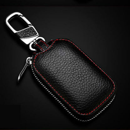 Multifunctional Hook Up Leather Car Key Bag(Red) - Car Key Cases by buy2fix | Online Shopping UK | buy2fix