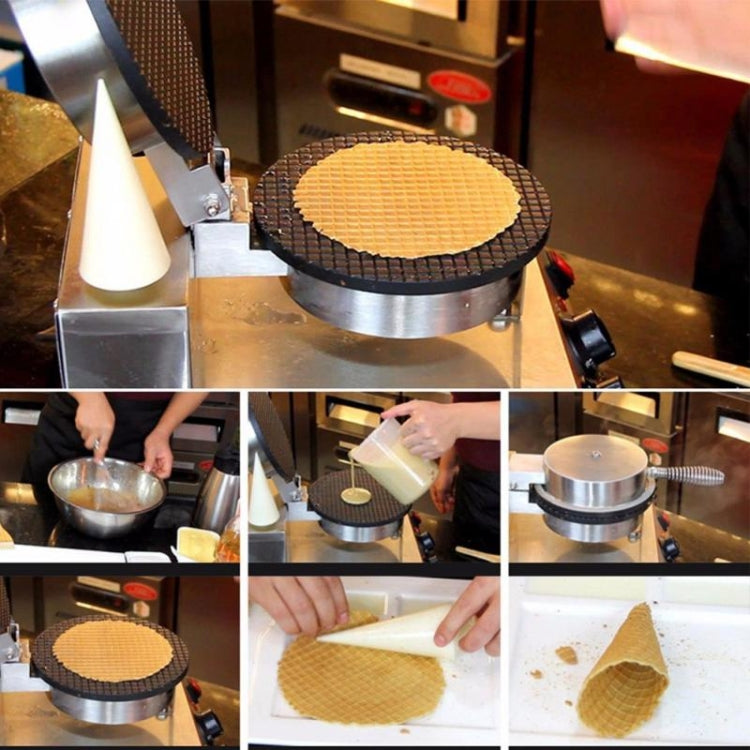 Electric Waffle Maker Egg Roll Maker DIY Ice Cream Cone Machine Crispy Omelet Machine, Plug Type:US Plug - Home & Garden by buy2fix | Online Shopping UK | buy2fix
