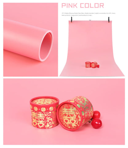 70x140cm Shooting Background Board PVC Matte Board Photography Background Cloth Solid Color Shooting Props(Pink) - Camera Accessories by buy2fix | Online Shopping UK | buy2fix