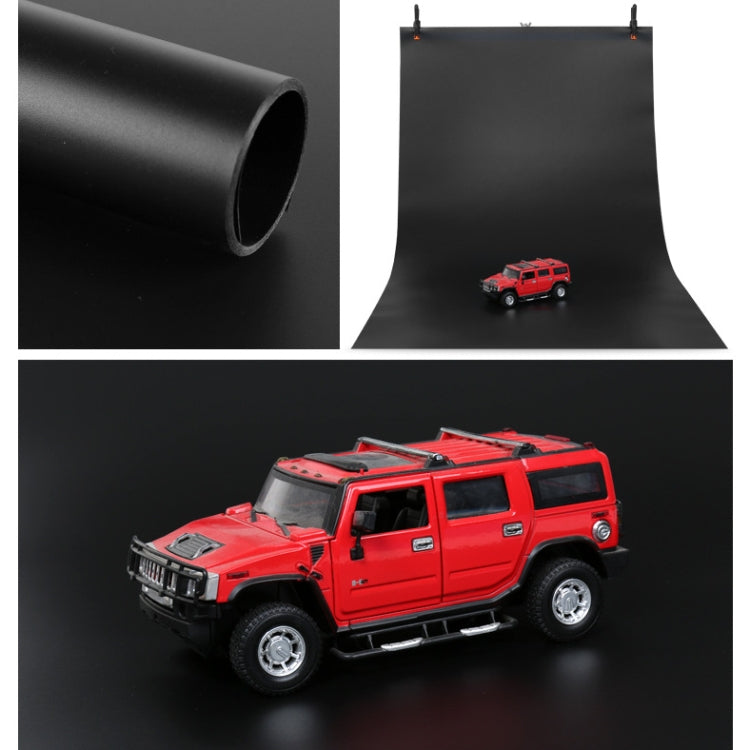 70x140cm Shooting Background Board PVC Matte Board Photography Background Cloth Solid Color Shooting Props(Black) - Camera Accessories by buy2fix | Online Shopping UK | buy2fix