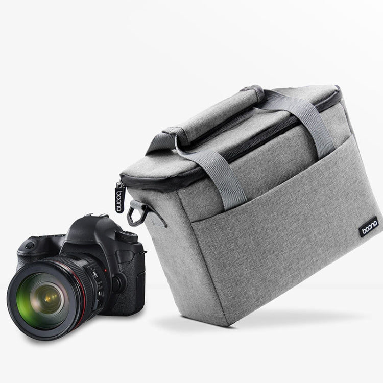Baona BN-H001 Digital Camera Bag Casual Portable Camera Waterproof Bag, Size:Large(Gray) - Camera Accessories by Baona | Online Shopping UK | buy2fix