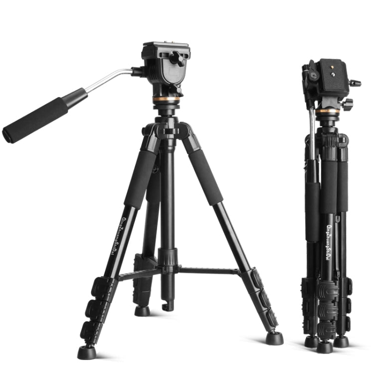 QingZhuangShiDai Q111S Aluminum Alloy Mobile Phone Camera Photography Tripod(Black) - Camera Accessories by QingZhuangShiDai | Online Shopping UK | buy2fix