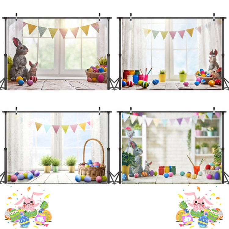 2.1m x 1.5m Easter Bunny Children Birthday Party Cartoon Photography Background Cloth(W-117) - Camera Accessories by buy2fix | Online Shopping UK | buy2fix