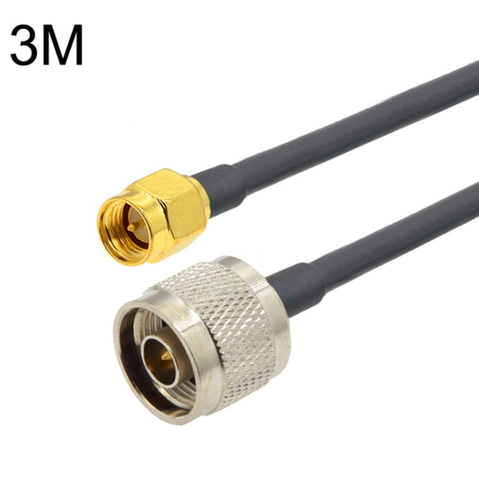 SMA Male to N Male RG58 Coaxial Adapter Cable, Cable Length:3m - Connectors by buy2fix | Online Shopping UK | buy2fix