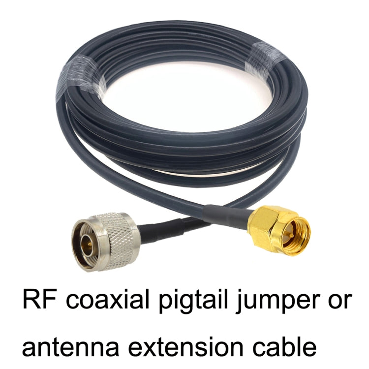 SMA Male to N Male RG58 Coaxial Adapter Cable, Cable Length:3m - Connectors by buy2fix | Online Shopping UK | buy2fix