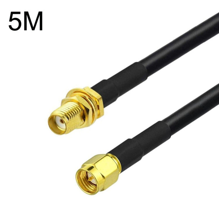 SMA Male To SMA Female RG58 Coaxial Adapter Cable, Cable Length:5m - Connectors by buy2fix | Online Shopping UK | buy2fix