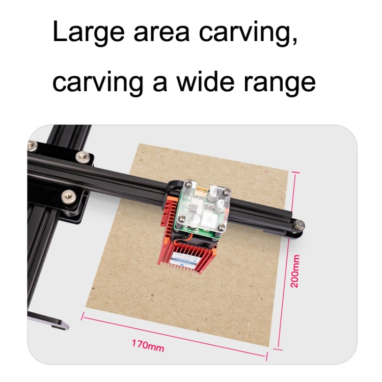 DAJA D2 15W Stainless Steel Metal Automatic CNC Small Portable Laser Engraving Machine(US Plug) - DIY Engraving Machines by DAJA | Online Shopping UK | buy2fix