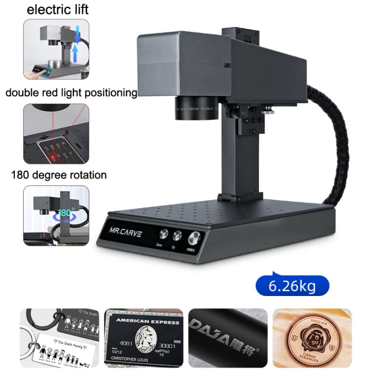 DAJA M1 Pro 10W Metal Nameplate High Precision Characters Laser Carving Machine, Style:RF1 Ring Fixture(EU Plug) - Consumer Electronics by DAJA | Online Shopping UK | buy2fix