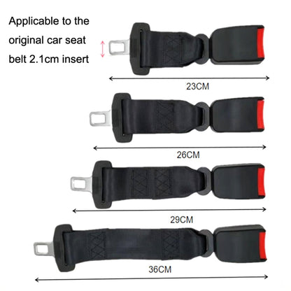 2 PCS Child And Pregnant Woman Car Seat Belt Extender, Length:23cm(Black) - In Car by buy2fix | Online Shopping UK | buy2fix