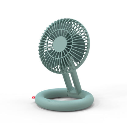 Desktop Folding Fan USB Charging Circulation Fan Mini Handheld Portable Laying Fan(Green) - Consumer Electronics by buy2fix | Online Shopping UK | buy2fix