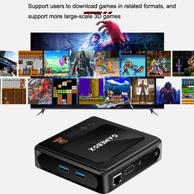 GD10 64G Built-In 30000+ Games Dual System Set-Top Box 3D Home 4K HD  TV Game Console Box US Plug(Black) - Pocket Console by buy2fix | Online Shopping UK | buy2fix