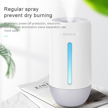FUQINS Water Cup Mini Air Humidifier USB Colorful Night Light Car Home Silent Aromatherapy Diffuser(White) - Home & Garden by buy2fix | Online Shopping UK | buy2fix