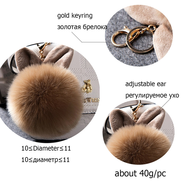 Fur Pom Keychains Fake Rabbit Fur Ball Keychain(blue) - In Car by buy2fix | Online Shopping UK | buy2fix