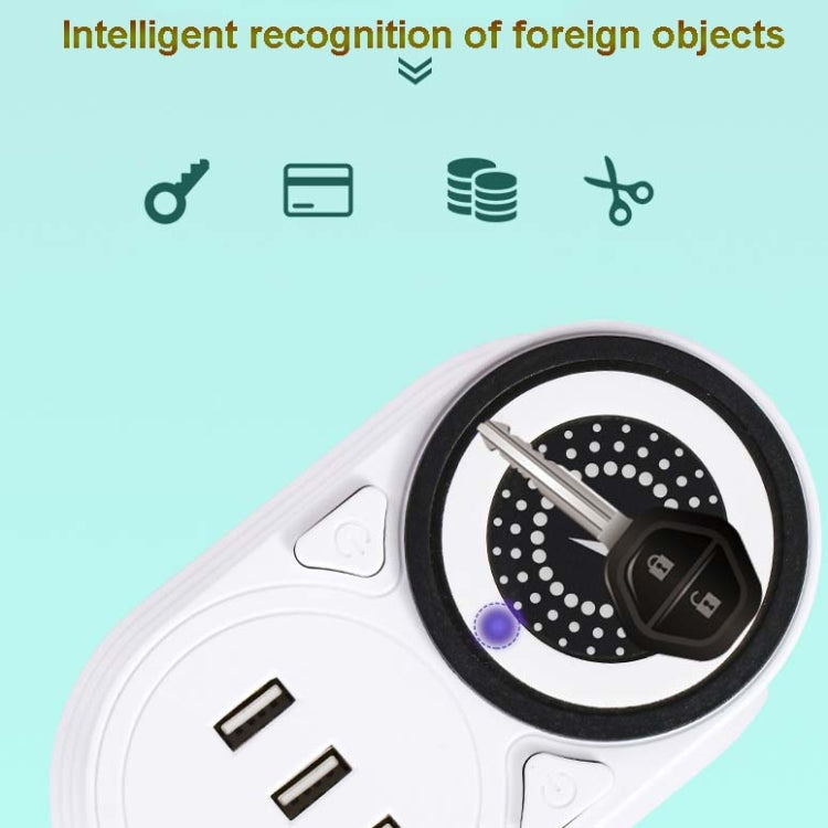 Mobile Phone Wireless Charging Socket Creative Smart USB Power Strip Multi-Function Desktop Vertical Power Strip, CN Plug, Specification: 3 Meters, Style:3 Layer(White) - Consumer Electronics by buy2fix | Online Shopping UK | buy2fix