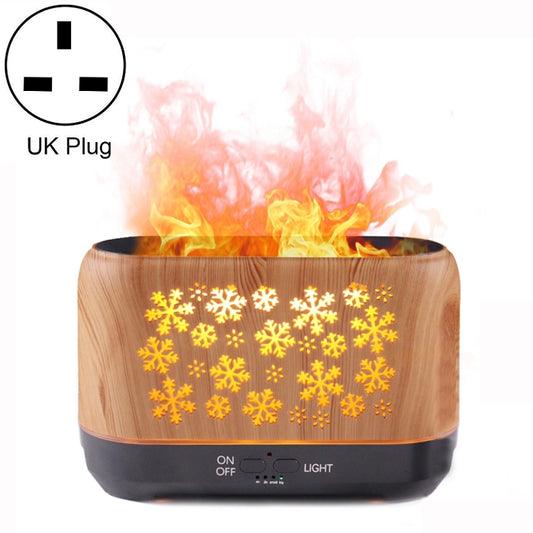 Desktop 3D Simulation Flame Incense Smoked Machine Humidifier, Colour:Light Wood Grain(UK Plug) - Home & Garden by buy2fix | Online Shopping UK | buy2fix