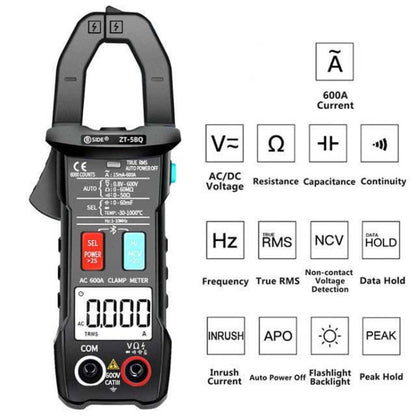 BSIDE  Bluetooth 5.0 6000 Words High Precision Smart AC Clamp Meter, Specification: ZT-5BQ+C3140 Clip - Consumer Electronics by BSIDE | Online Shopping UK | buy2fix