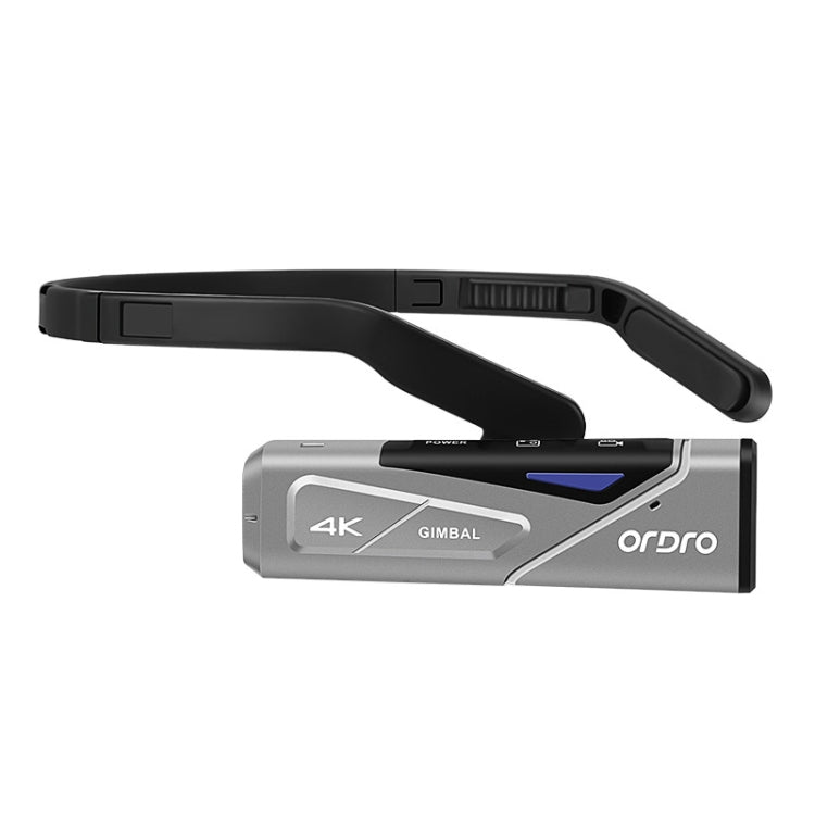 ORDRO EP7 4K Head-Mounted  Auto Focus Live Video Smart Sports Camera, Style:With Remote Control(Silver Black) - DJI & GoPro Accessories by buy2fix | Online Shopping UK | buy2fix