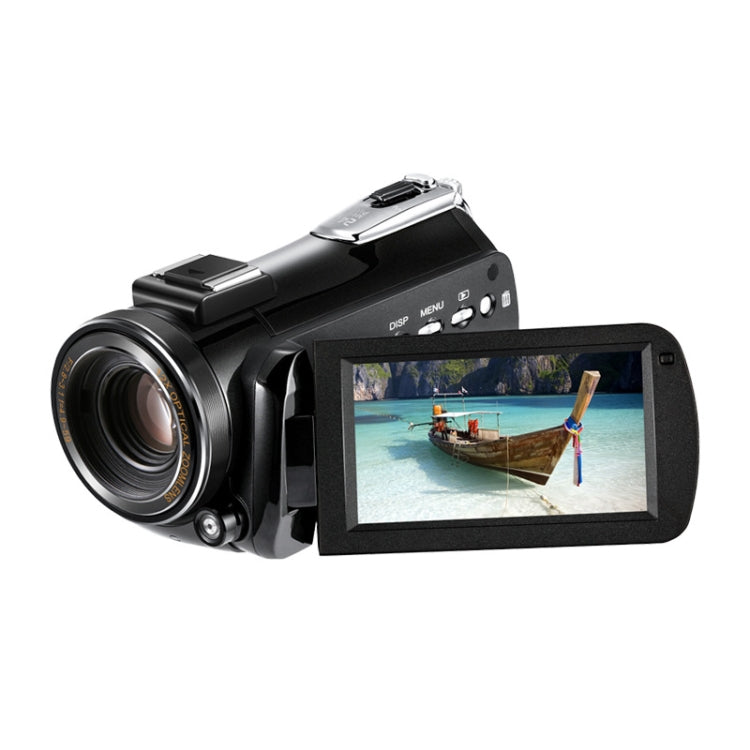 ORDRO AC5 4K HD Night Vision WiFi 12X Optical Zoom Digital Video DV Camera Camcorder, Style:Standard+  Microphone + Fill Light(Black) - Video Cameras by ORDRO | Online Shopping UK | buy2fix