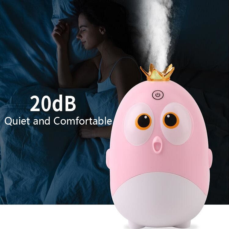 Cute Chicken Crown Office Desktop USB Humidifier Home Mute Aroma Diffuser(Light Pink) - Home & Garden by buy2fix | Online Shopping UK | buy2fix