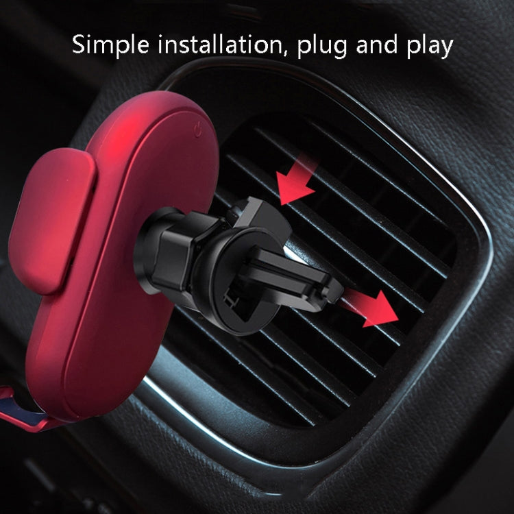 S11 Smart Infrared Sensor Car Wireless Charger, Colour: Red  (With Suction Cup Bracket) - In Car by buy2fix | Online Shopping UK | buy2fix
