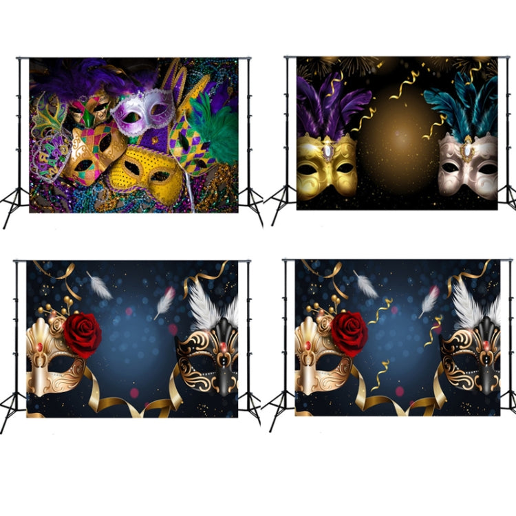 2.1m x 1.5m Masquerade Mask Party Scene Layout Photo Photography Background Cloth(W029) - Camera Accessories by buy2fix | Online Shopping UK | buy2fix