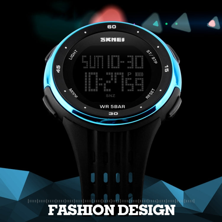 SKMEI 1219 Men Multi-Function Electronic Watch Outdoor Sports Watch(Blue) - Sport Watches by SKMEI | Online Shopping UK | buy2fix