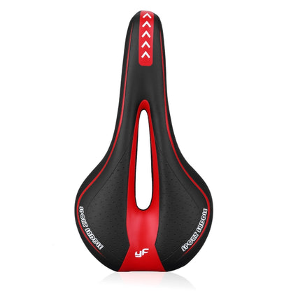 YAFEE YF-1018 Mountain Bike Saddle Bicycle Riding Saddle Bicycle Saddle(Black Red) - Bicycle Saddle by YAFEE | Online Shopping UK | buy2fix