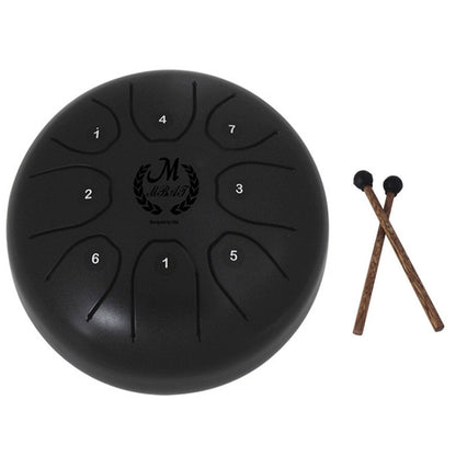 MEIBEITE 5.5-Inch C-Tune Sanskrit Drum Steel Tongue Empty  Worry-Free Drum(Black) - Percussion Instruments by MEIBEITE | Online Shopping UK | buy2fix