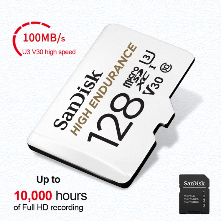 SanDisk U3 Driving Recorder Monitors High-Speed SD Card Mobile Phone TF Card Memory Card, Capacity: 128GB - Micro SD Card by SanDisk | Online Shopping UK | buy2fix