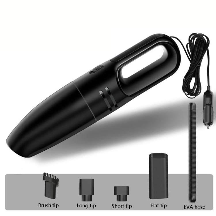 Car Handheld Portable Vacuum Cleaner Small Car Vacuum Cleaner Wired Black - Vacuum Cleaner by buy2fix | Online Shopping UK | buy2fix